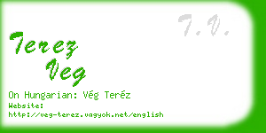 terez veg business card