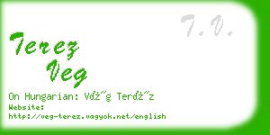 terez veg business card